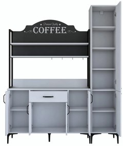 Set dulapuri bucătărie Jenaretta 49 (alb + negru). 1107098