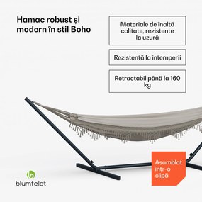 Hamac SwayStation Boho | 400 x 116 cm | rezistent la intemperii | rezistent la rugină