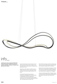 Redo 01-3599 - Lustră LED dimmabilă suspendată pe cablu TEMPEST LED/58W/230V, negru