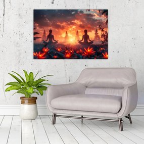 Tablou - Yoga în natură (90x60 cm)