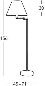 Lampadar HILTON 1x E27/60W/230V Kolarz 264.41.4