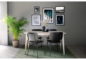 Masă de dining din stejar lăcuit Rowico Filippa, 140 x 90 cm, mat