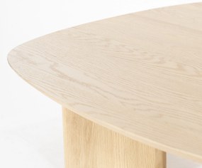 Masuta de cafea Stef din lemn de stejar natur medie