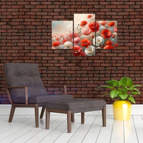 Tablou - Pictură cu maci (90x60 cm)