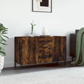 828185 vidaXL Servantă, stejar fumuriu, 100x36x60 cm, lemn compozit