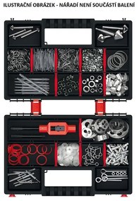 Organizator cu două case 28,7 x 18,6 x 10 cm, separatoare, gri