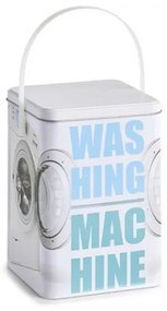 Cutie pentru depozitare detergent, din metal, Washing Machine Multicolor, L15xl15xH21 cm