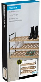 Suport pentru pantofi Bamboo, 3 rafturi, 70 x 48,5 x 30 cm