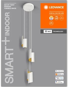 Lustră LED pe cablu dimabilă SMART+ DECOR 3xLED/8W/230V albă Wi-Fi Ledvance