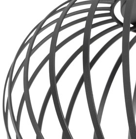 Plafoniera de design neagră 30 cm - Johanna