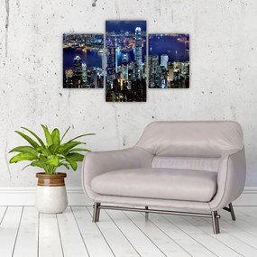 Tablou orașului nocturn (90x60 cm)