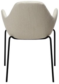 Fotoliu crem cu tapițerie din țesătură bouclé Zimmer – DAN-FORM Denmark