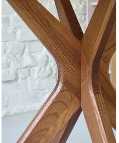 Masă de dining cu aspect de lemn de stejar 90x90 cm Jubi – Ragaba