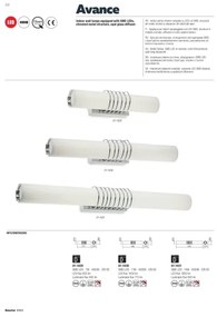 Aplică LED Redo 01-1431 AVANCE LED/14W/230V 63 cm alb