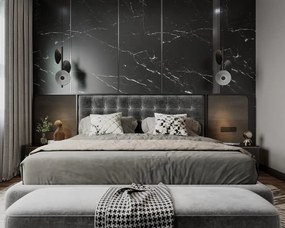 Lustra/Pendul LED design decorativ Puro negru/gri