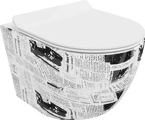 Mexen Lena vas wc Rimless cu capac cu închidere lentă slim, duroplast, alb model - 30224099