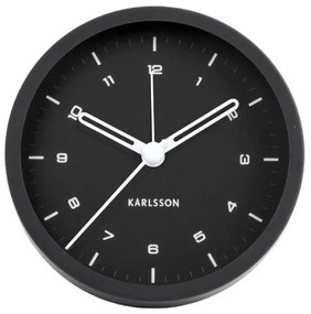 Ceas cu alarmă Karlsson Tinge, ø 9 cm, negru