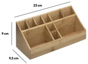 Organizator din bambus cu 10 compartimente TRIANGLE 23x9,5 cm