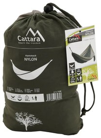 Cattara Hamac leagan cu agatare Nylon verde, 275 x 137 cm