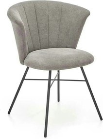 Scaun K459, gri/negru, stofa clasica/metal, 60x59x78 cm