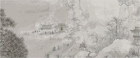 Tablou - Peisaj chinezesc (120x50 cm)
