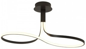 Lustra LED dimabila design modern NUR maro oxid