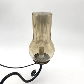 Lustră pe lanț Brilagi COTTAGE 3xE14/40W/230V negru/maro