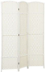 HOMCOM Paravent interior din lemn 3 panouri separator de cameră pliabil pentru living dormitor 135 x 180 cm alb | Aosom Romania