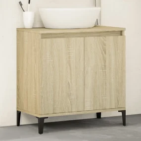 vidaXL Dulap de chiuvetă, stejar sonoma, 58x33x60 cm, lemn prelucrat