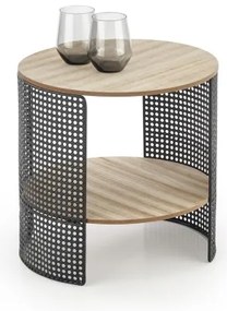 Măsuță de cafea TRAFICA 41x41 cm negru/bej