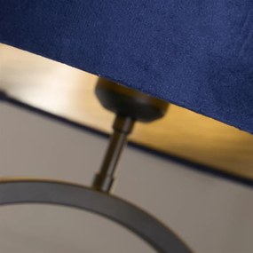 Veioza/Lampa de masa decorativa Elegant negru/navy