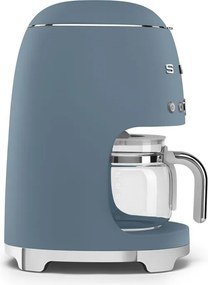 Cafetiera electrica Smeg DCF02SBMEU, 1050 W, 1,4 l,Cana de 1,25 l, Pana la 10 cesti, Sistem anti-fierbere, Albastru cenusiu