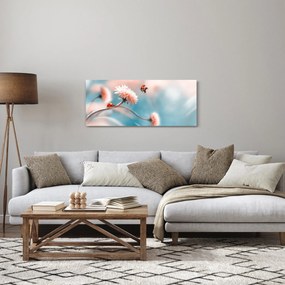 Tablou - Buburuze pe floare (120x50 cm)