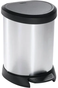 Curver Coș de gunoi Decobin 5 l, argintiu