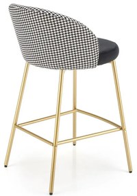 Scaun de bar Bertold, negru