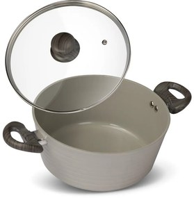 Lamart LT1268 cratiță cu capac Stripe, diametru 24cm
