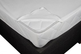 Protectie Saltea Impermeabila, Microfibra, 120x200 cm, Alb, 05619