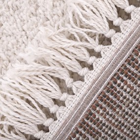 Covor Nattiot Wooly, 120 x 170 cm, bej - roșu