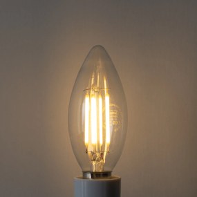 Set de 5 becuri LED E14 reglabile în 3 trepte B35 transparente 4W 450 lm 2700K