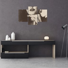 Tablou - Vintage, poza unei femei (90x60 cm)