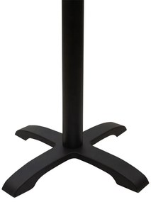 Stalp picior suport blat masa Poise inaltime medie fonta negru patru picioare 62x62x94 cm