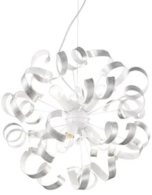 Lustră pe cablu Ideal Lux VORTEX 6xE14/40W/230V d. 53 cm argintiu/patină