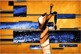 Tablou picturii abstracte (90x60 cm)