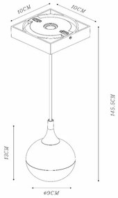 Lustră pe cablu Lucide 09438/01/31 FAVORI 1xGU10/50W/230V IP44 alb