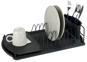 Suport pentru scurs vase Wenko Drip Basic, negru