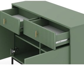 Comodă SUE verde/neagră