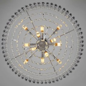 BRILAGI - Lustră aplicată ECLIPSE 12xE14/10W/230V, diametru 78 cm, argintie