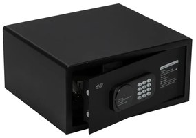 Seif electronic Adler AD 1045, 200x420x370 mm, 14 l, Blocare după 4 încercări greșite, Avertizare baterie descărcată, Negru