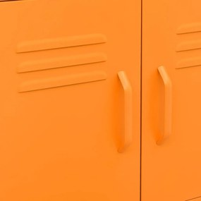 Dulap de depozitare, portocaliu, 60x35x56 cm, otel Portocaliu, 1, Portocaliu
