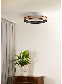 Duolla- Plafonieră LED ROLLER DUO SHINY LED/24W/230V d. 45 cm alb/cupru